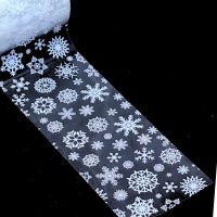 White Snowflake Christmas Nail Art Transfer Foil