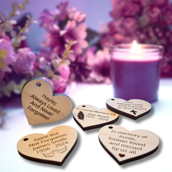 Funeral Favours Personalised Memorial Tributes Remembrance In Loving Memory Tokens, Memory Keepsake Pocket Hug - Image 2