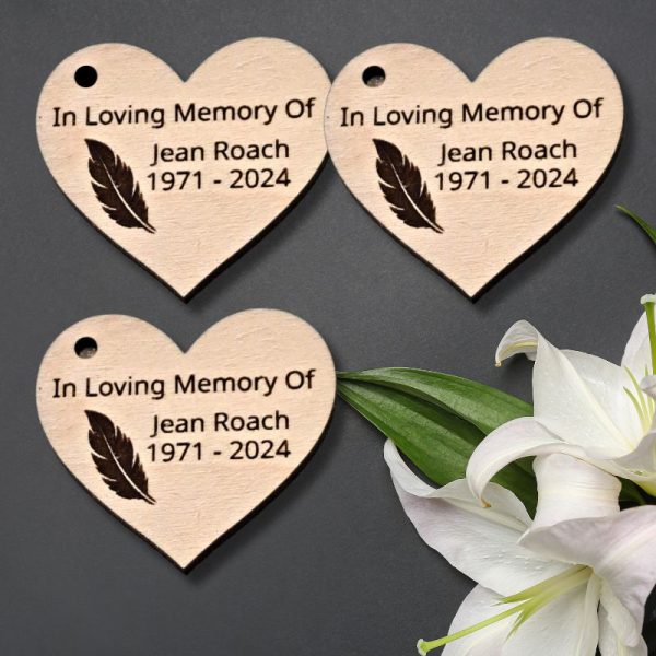 Funeral Favours Personalised Memorial Tributes Remembrance In Loving Memory Tokens, Memory Keepsake Pocket Hug - Image 17