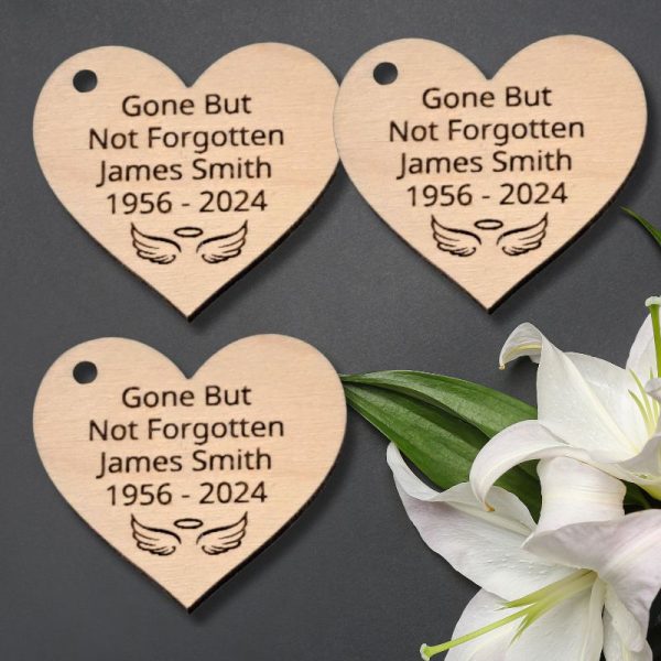 Funeral Favours Personalised Memorial Tributes Remembrance In Loving Memory Tokens, Memory Keepsake Pocket Hug - Image 15