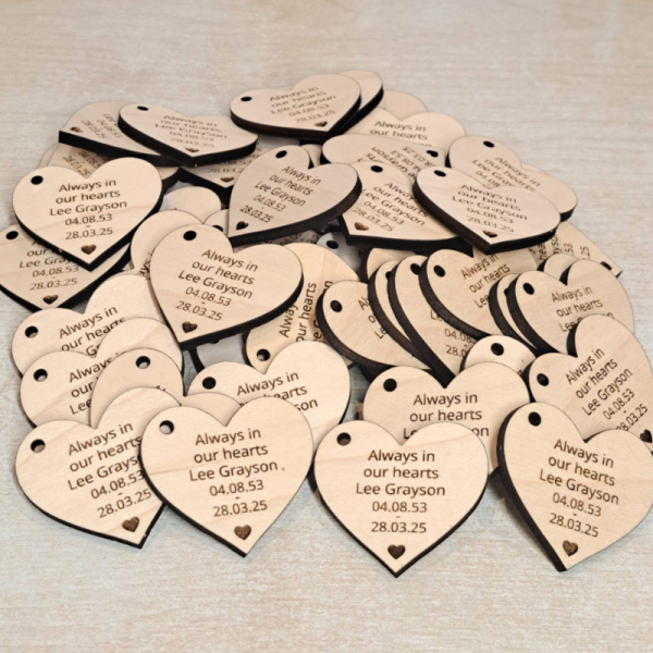 Funeral Favours Personalised Memorial Tributes Remembrance In Loving Memory Tokens, Memory Keepsake Pocket Hug - Image 30