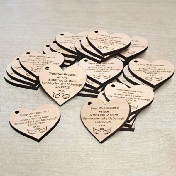 Funeral Favours Personalised Memorial Tributes Remembrance In Loving Memory Tokens, Memory Keepsake Pocket Hug - Image 13
