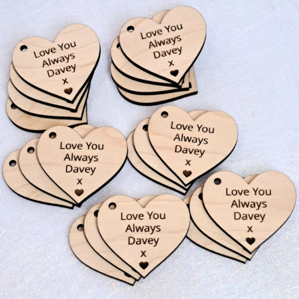 Funeral Favours Personalised Memorial Tributes Remembrance In Loving Memory Tokens, Memory Keepsake Pocket Hug - Image 27
