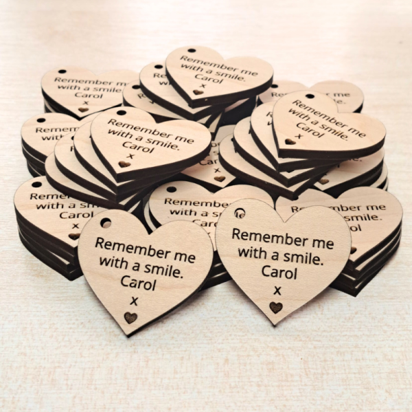 Funeral Favours Personalised Memorial Tributes Remembrance In Loving Memory Tokens, Memory Keepsake Pocket Hug - Image 20