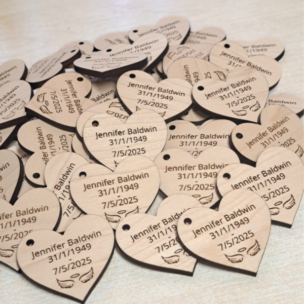 Funeral Favours Personalised Memorial Tributes Remembrance In Loving Memory Tokens, Memory Keepsake Pocket Hug - Image 29
