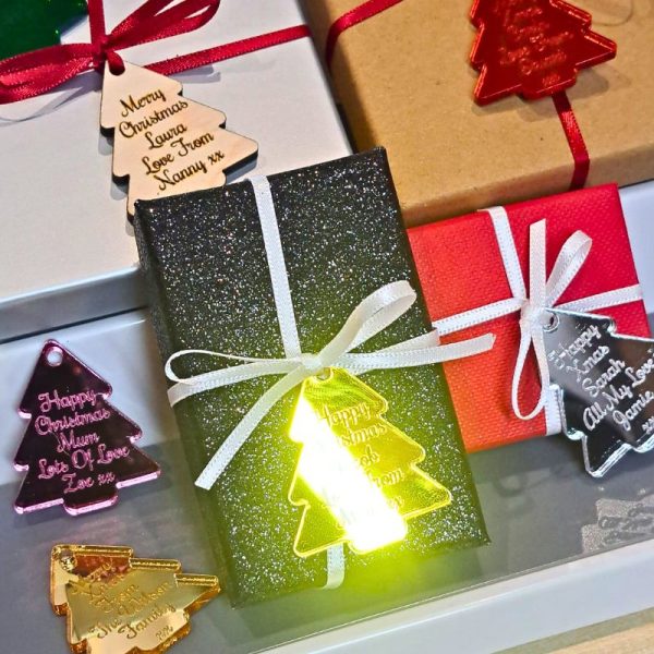 Personalised Christmas Gift Tags, Xmas Present Gift Tags, Xmas Wrapping Tags, Xmas Wedding Present Gift Card Tags - Image 4