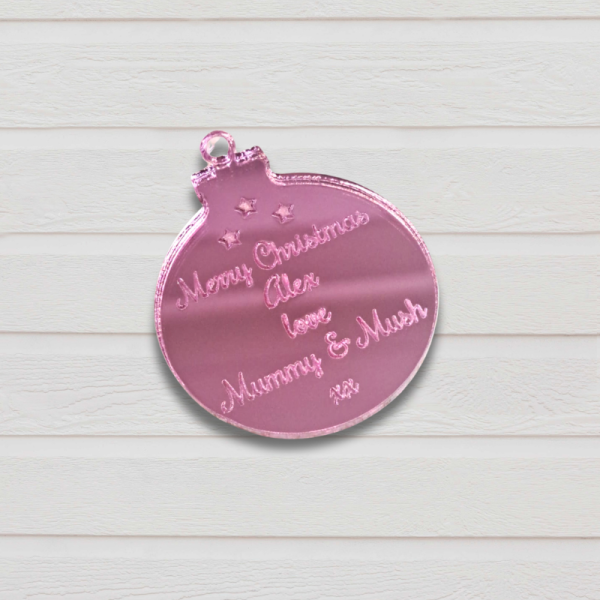 Bauble Personalised Christmas Gift Tags, Xmas Present Gift Tags, Xmas Wrapping Tags, Xmas Wedding Present Gift Card Tags - Image 6