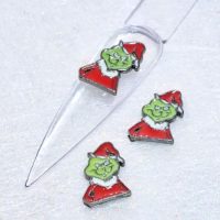 The Grinch Nail Art Charms, The Grinch Xmas Alloy Nail Charms x 1 Piece Design 5