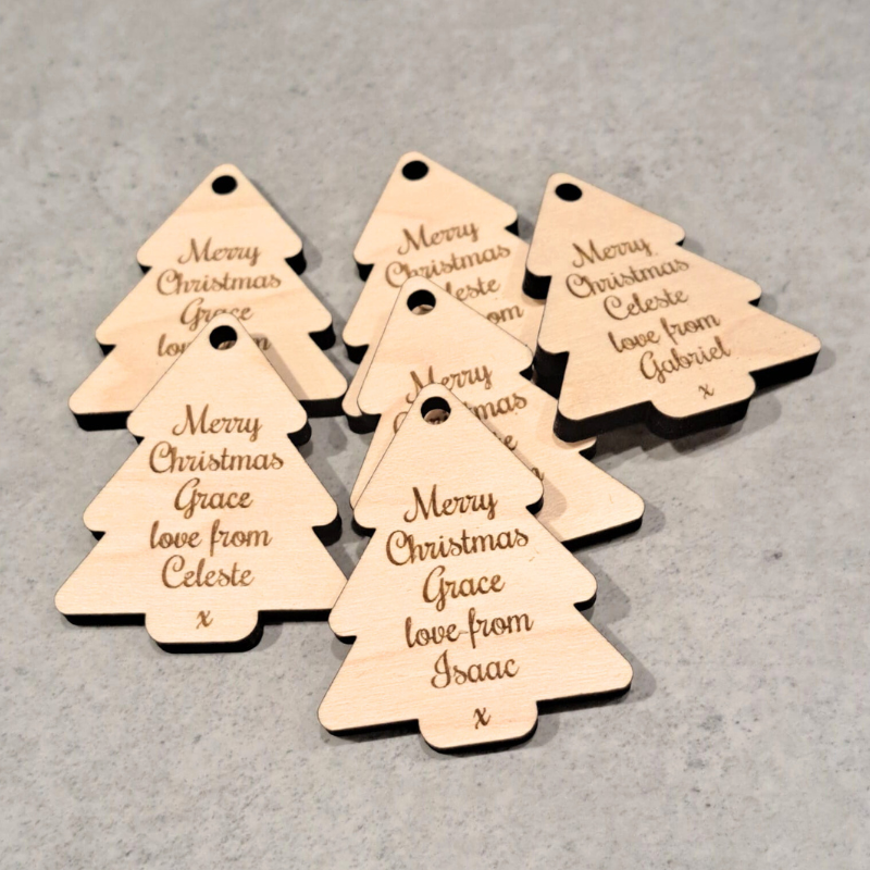 Personalised Christmas Gift Tags, Xmas Present Gift Tags, Xmas Wrapping Tags, Xmas Wedding Present Gift Card Tags - Image 4