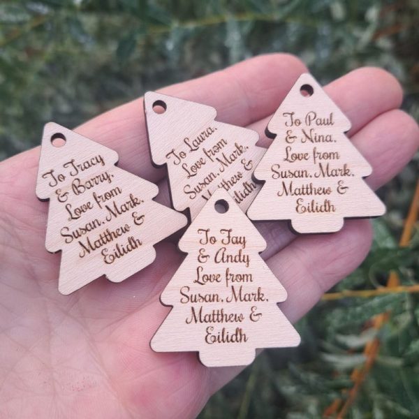 Personalised Christmas Gift Tags, Xmas Present Gift Tags, Xmas Wrapping Tags, Xmas Wedding Present Gift Card Tags - Image 5