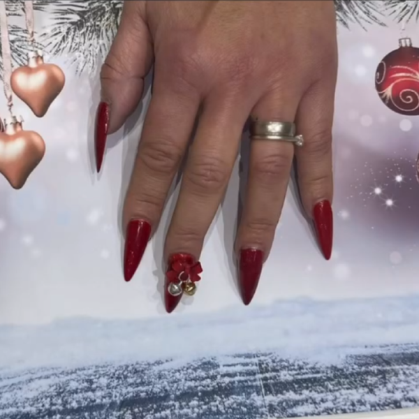 Bow And Bells Christmas Nail Art Charms, Xmas Craft Charms - Image 3