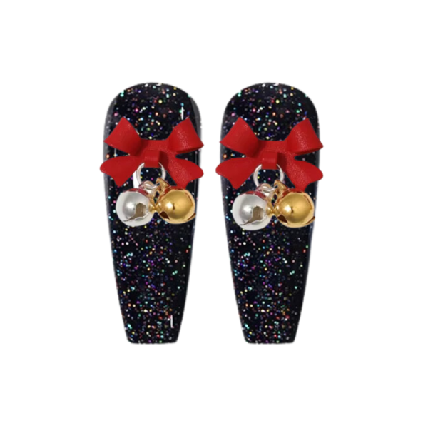 Bow And Bells Christmas Nail Art Charms, Xmas Craft Charms - Image 8