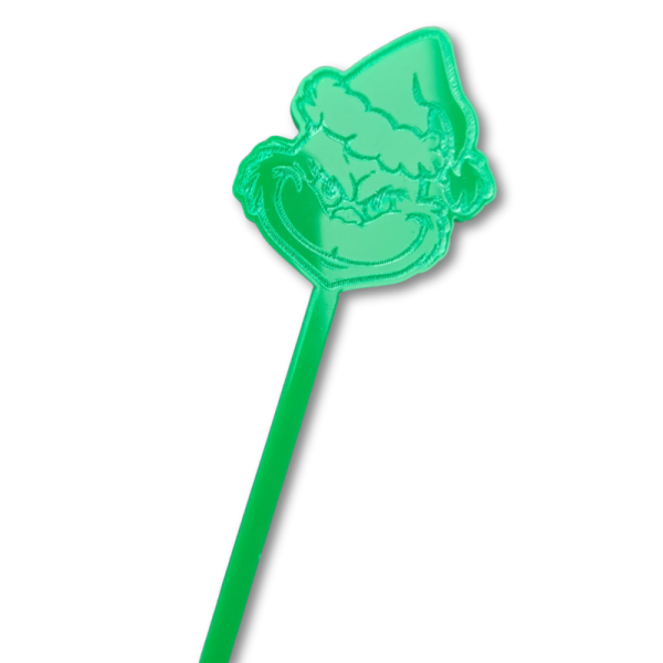 The Grinch Drinks Stirrers, Personalised Grinch Christmas Drinks Stirrers, Xmas Party Swizzel Sticks - Image 12