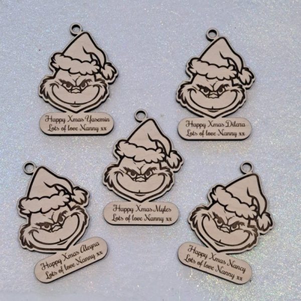 The Grinch Personalised Christmas Gift Tags, Grinch Xmas Present Gift Tags, The Grinch Xmas Wrapping Tags - Image 3