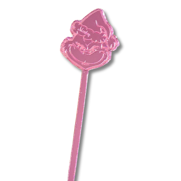 The Grinch Drinks Stirrers, Personalised Grinch Christmas Drinks Stirrers, Xmas Party Swizzel Sticks - Image 4