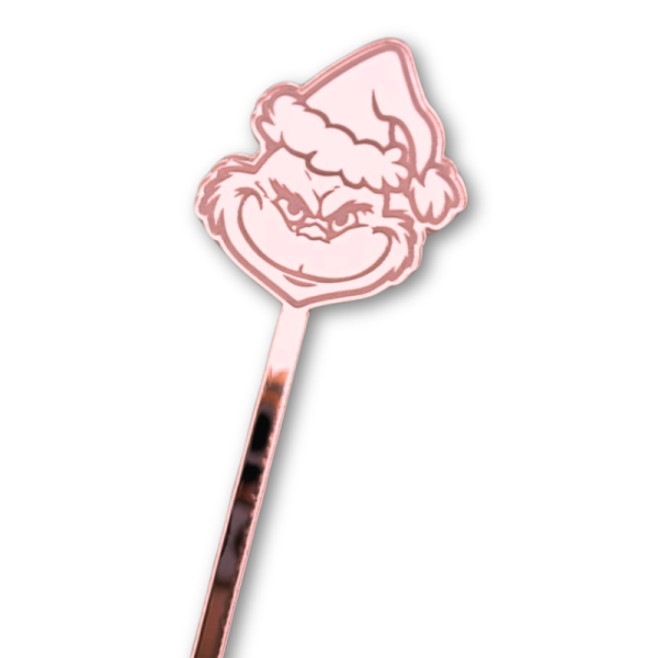 The Grinch Drinks Stirrers, Personalised Grinch Christmas Drinks Stirrers, Xmas Party Swizzel Sticks - Image 9