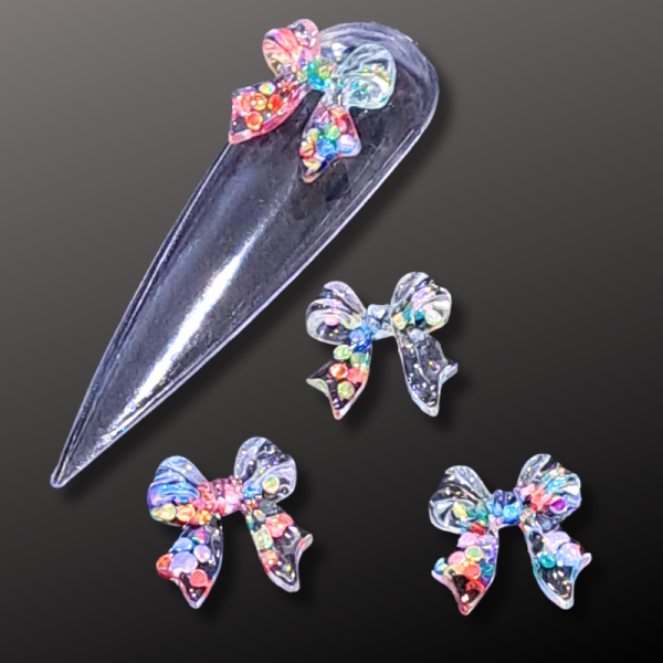 Bow Nail Art Acrylic Charms Design 4