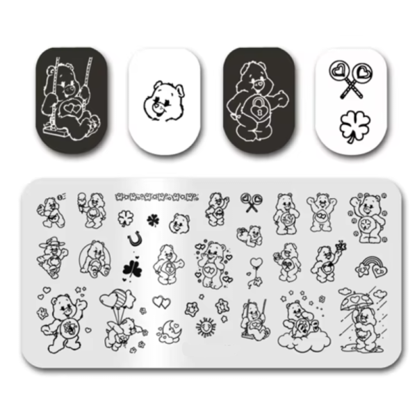 Care Bear Nail Art Stamping Plate Design 156