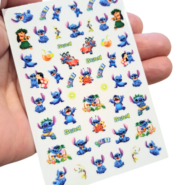 Disney Stitch Nail Art Stickers Design 162