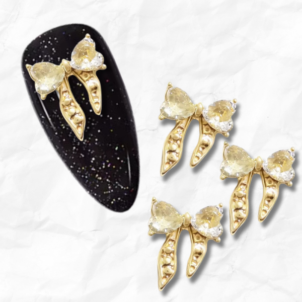 Crystal Bow Nail Art Charms - Image 2