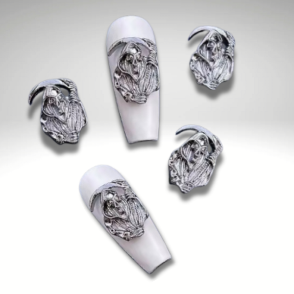 Grim Reaper Halloween Gothic Punk Nail Art Charms