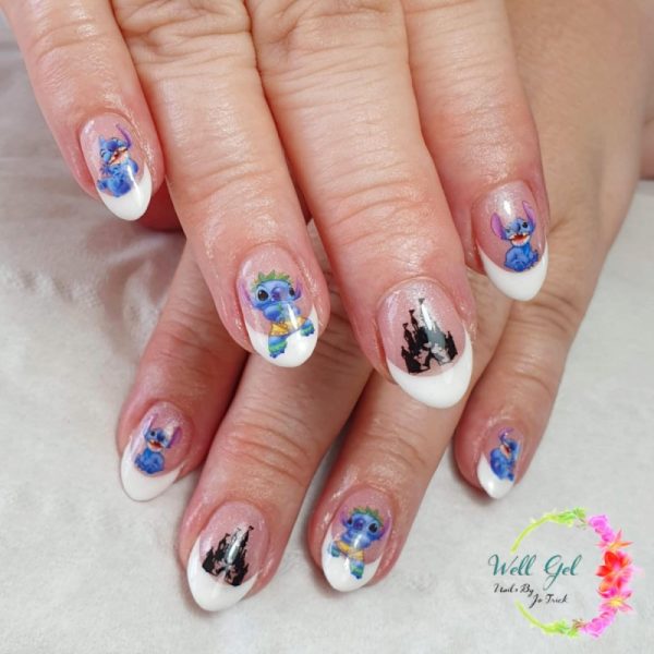 Disney Stitch Nail Art Stickers Design 162, Stitch Cartoon Nail Decal Stickers - Image 2