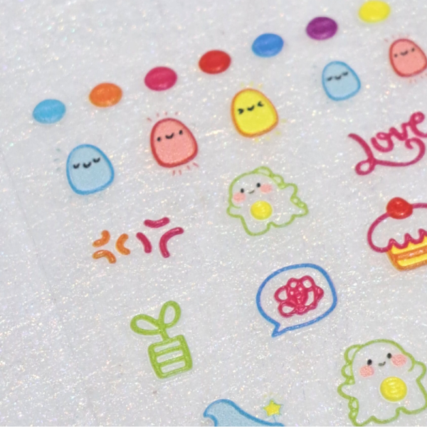 Cartoon Nail Art Stickers Design 309 Cute Cartoon Nail Decal Stickers - Image 2