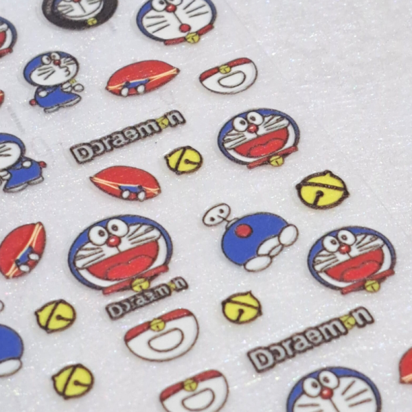 Doraemon Nail Art Stickers Design 5340, 5D Cartoon Doraemon Nail Decal Stickers - Image 2