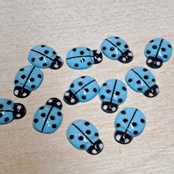 Ladybird Nail Art Charms, Ladybug Nail Charms, Ladybird Acrylic Craft Charms - Image 8