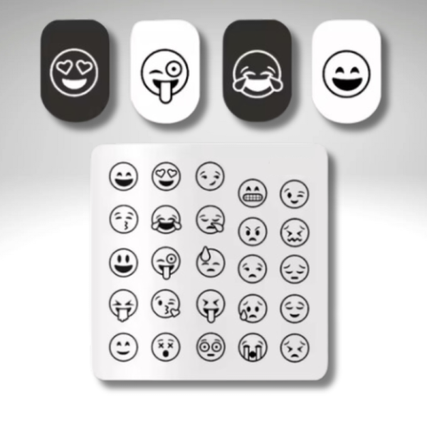 Emoji Nail Art Stamping Plate