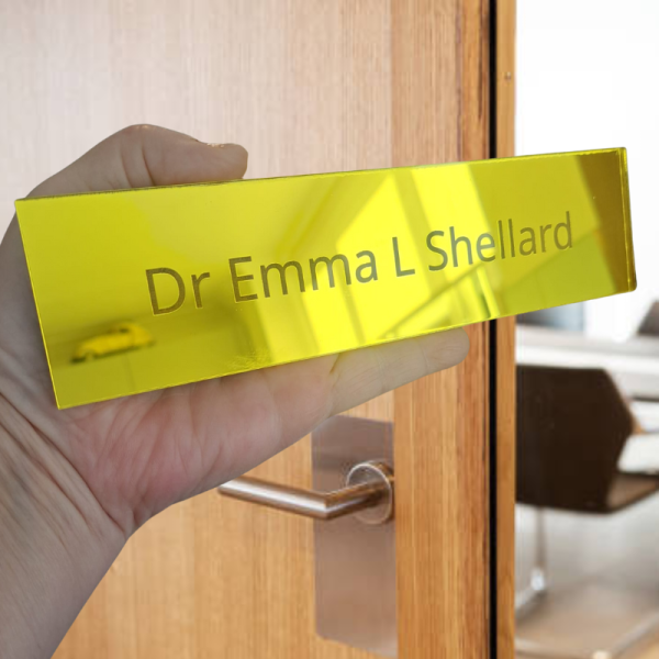 Personalised Wooden Name Plaques, Personalised Door Signs, Office Door Signs, Mirror Acrylic Nail Salon Display Signs, Nursery Plaques - Image 5