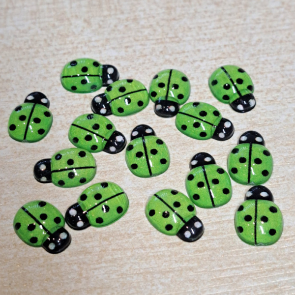 Ladybird Nail Art Charms, Ladybug Nail Charms, Ladybird Acrylic Craft Charms - Image 7