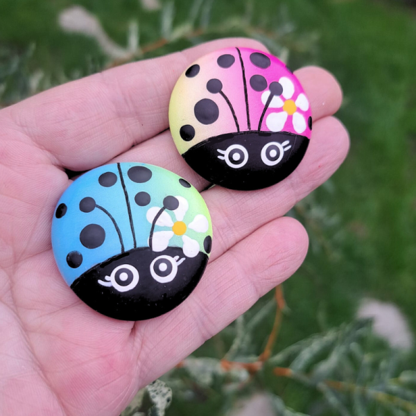 Daisy Design Ladybird Ladybug Pocket Hug Pebble