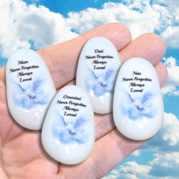 Dove Bereavement Memorial Hug Pebbles