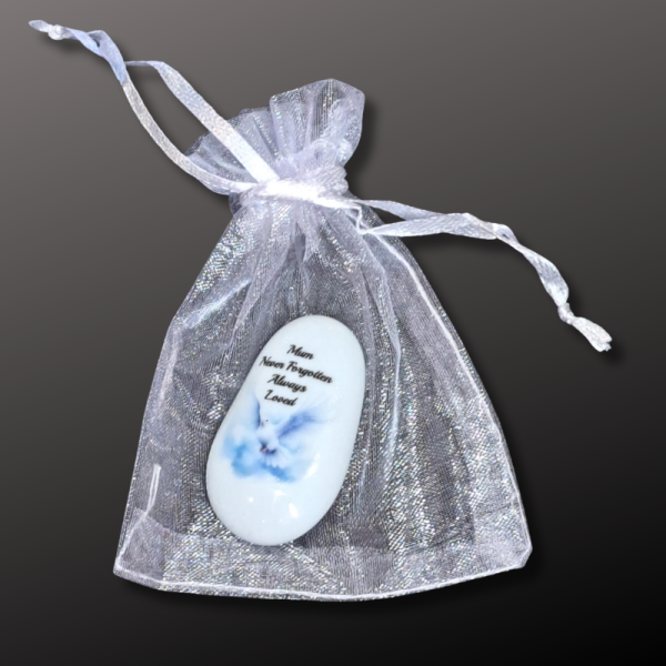Bereavement Mum Pocket Hug Pebble, Family Loss Gift Keepsake, Dove Memorial Gift Memory Pebble, Dad Memorial Comfort Stone - Image 5