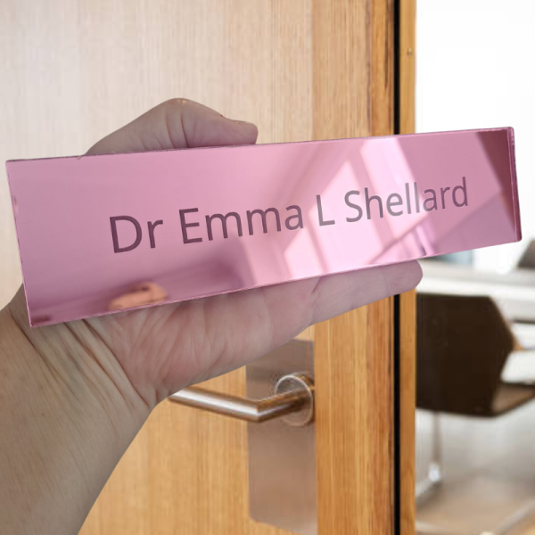 Personalised Wooden Name Plaques, Personalised Door Signs, Office Door Signs, Mirror Acrylic Nail Salon Display Signs, Nursery Plaques - Image 6