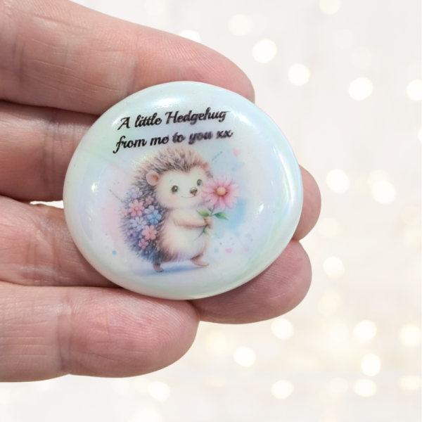 Hedgehog Pocket Hug Pebbles, Valentines Gifts, Birthday Pocket Hug Comforter, Good Luck Charms - Image 3