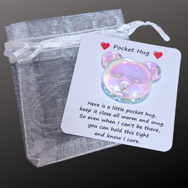 Teddy Bear Pocket Hugs, Thinking Of You Keepsake, Memorial Gifts, Valentines Day Gifts - Image 2