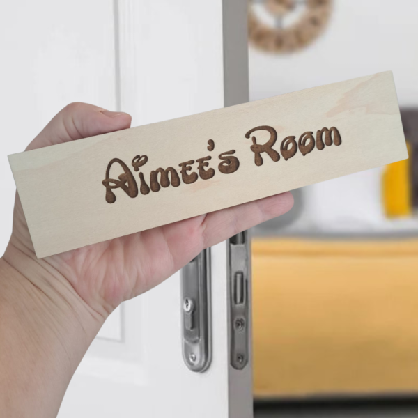 Personalised Wooden Name Plaques, Personalised Door Signs, Office Door Signs, Mirror Acrylic Nail Salon Display Signs, Nursery Plaques - Image 7