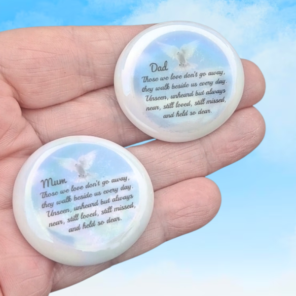 Bereavement Dove Pocket Hug Pebble