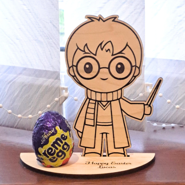 Personalised Harry Potter Creme Egg Holder, Personalised Harry Potter Easter Egg Holders, Harry Potter Kinder Egg Holder - Image 2