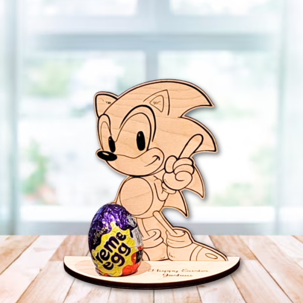 Personalised Sonic The Hedgehog Creme Egg Holders, Personalised Easter Egg Holder, Sonic The Hedgehog Kinder Egg Holder - Image 4