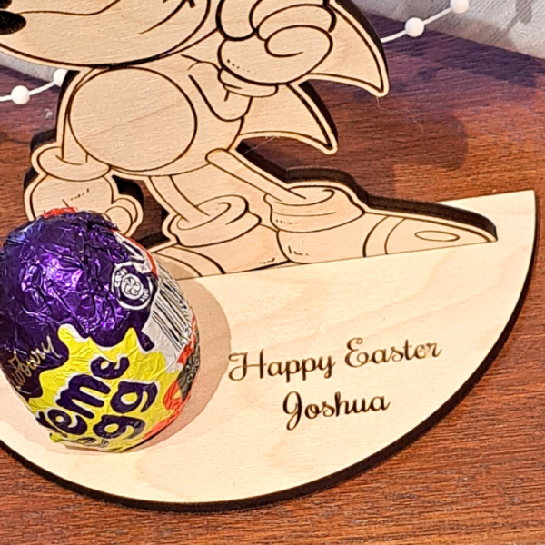Personalised Sonic The Hedgehog Creme Egg Holders, Personalised Easter Egg Holder, Sonic The Hedgehog Kinder Egg Holder - Image 5