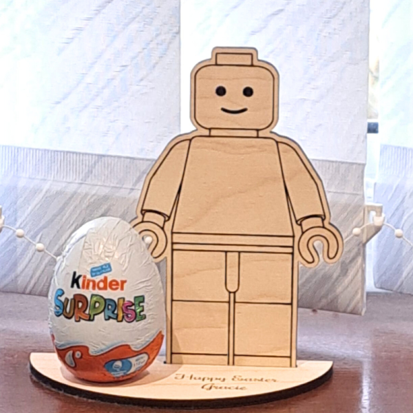 Personalised Lego Creme Egg Holders, Personalised Lego Minifigure Easter Egg Holder, Lego Kinder Egg Holder - Image 5