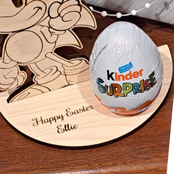 Personalised Sonic The Hedgehog Creme Egg Holders, Personalised Easter Egg Holder, Sonic The Hedgehog Kinder Egg Holder - Image 3