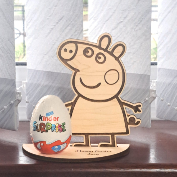 Personalised Peppa Pig Creme Egg Holders, Personalised Easter Egg Holder, Peppa Pig Kinder Egg Holder - Image 5