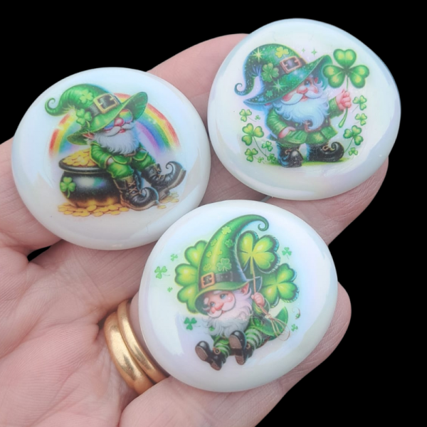 Irish Pocket Hug Pebbles, Ireland Good Luck Pocket Charm, 4 Leaf Clover Lucky Stone, Shamrock Gifts - Image 5