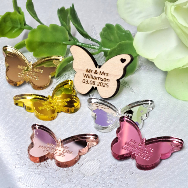 Butterfly Wedding Table Decorations, Personalised Butterfly Wedding Table Decor, Party Favours, Anniversary Favours - Image 3