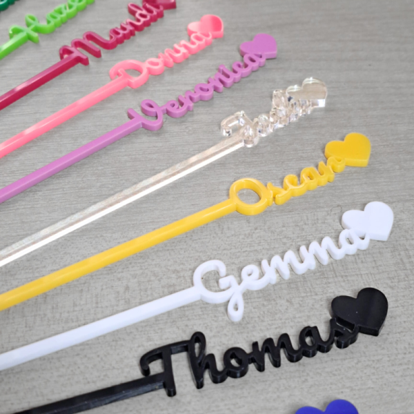 Personalised Drinks Stirrers, Cocktail Party Stirrers, Birthday Drinks Stirrers, Wedding Drink Stirrers, Hen Party Drinks Stirrers, Personalised Swizzle Sticks - Image 4