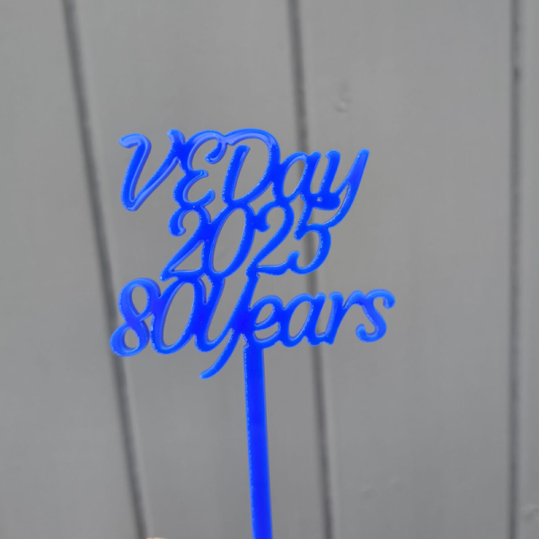 VE Day Cupcake Toppers, VE Day Cake Picks, VE Day Baking Cake Toppers, VE Day Anniversary Cake Toppers - Image 12